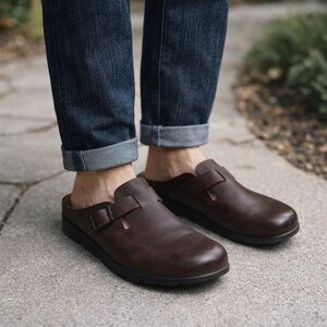 Mephisto Zaverio Fit Leather Clogs Size 44